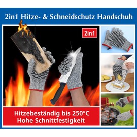 Maximex Pair of Heat and Cut Protection Gloves Ladies Size