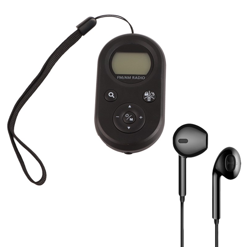 Pocket Radio Mini AM FM Radio Portable Rechargeable Radio for