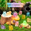 36PCS Luminous Mini Resin Capybara Miniature Capybara Figurines Glow in