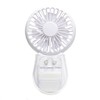 Daisaku Shoji MFPL1-WH My Fan Plus, Multi-Clip, Fan with Clip, Built-in Magnet, Powerful Blower, 4 Levels, Tabletop, USB Charging, White, Small