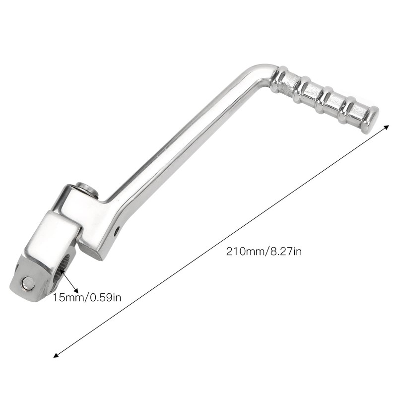 Shanrya Kickstarter Folding Lever, Kickstarter Lever Pedal Non-Slip Rotatable for