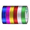 uxcell Holographic Tape 12 Rolls of Sets Self-Adhesive Reflective Prism
