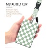 ID Badge Holder with Retractable Lanyard and Keychain, Badge Reel