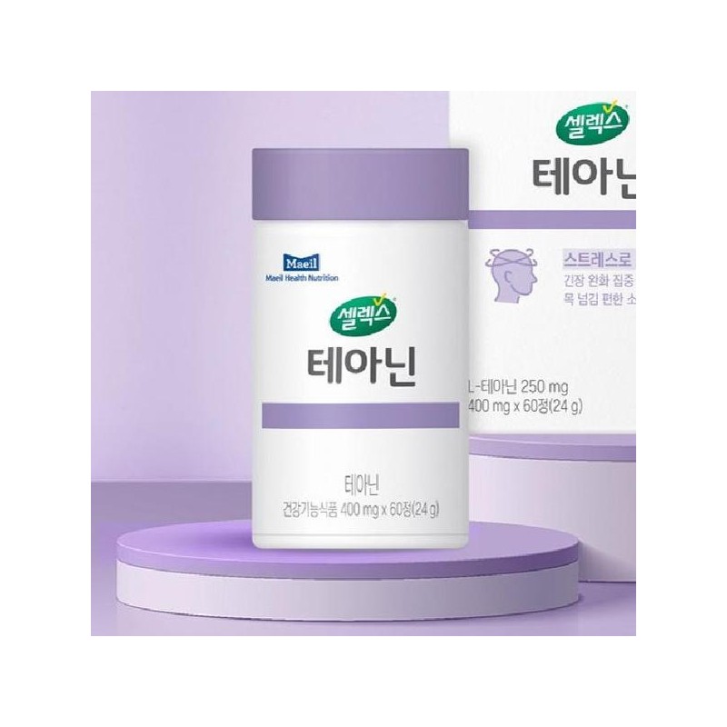 셀렉스 테아닌 스트레스 관리 24g 60정 2개 Selec's Theanine Stress