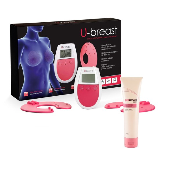 U Breast + Procurves Cream Electric Stimulator and Cream for Breast Enlargement and Firming