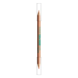NYX Professional Makeup Augenbrauen-Highlighter, Doppelseitiger Stift, Zum Highlighten, Abdecken und Formen, Wonder Pencil, Medium Peach