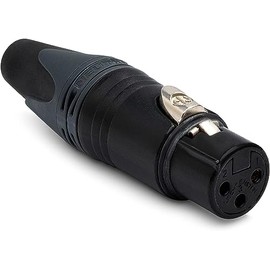 NEUTRIK - Conector de cable XLR hembra de 3 polos, negro