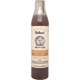 Roland Foods White Balsamic Vinegar Glaze of Modena, Specialty Imported Food, 12.84 Fl Oz Bottle