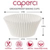 Caperci Jumbo Cupcake Liners White Muffin Baking Cups 300-Count, No