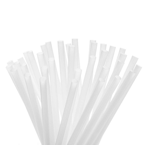 Compostable Drinking Straws - Unwrapped Bulk Pack of 300 - Plastic Alternative Corn-Starch Based Straws for Beverages, Smoothies, Drinks - Long-Lasting Drinking Straw