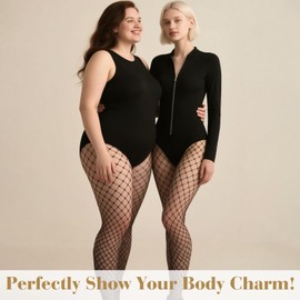 Black Fishnet Stocking for Women, PLULON High Waist Tights Women Fishnet Tights Neon Fishnets Pantyhose Stockings