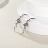 CUPENDA Sword Earrings Sterling Silver Snake Dangle Hoop Earrings Gothic