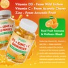 Youlikee 2 Pack Vitamin C + D3 + Zinc Gummies