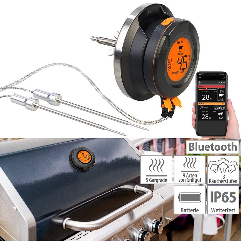 Rosenstein & Söhne Grill Thermometer: Smart Digital Grill Thermometer, Conversion