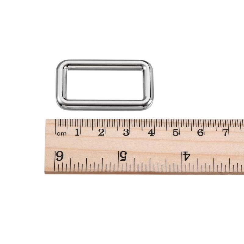 sourcing map Metal Rectangle Ring Buckles 31x15mm for Bags Belts