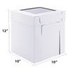 Huoshange Tall Cake Boxes for Tier Cakes,10x10x12 Inch [3Pack ]