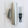 Stainless Steel Guiro 8" Percussion Instrument with Scraper, Professional Metal