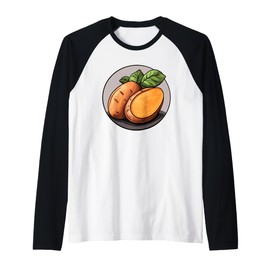 Sweet Potatoes Round Logo Raglan Baseball Tee