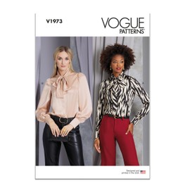 Vogue V1973H5 Misses' Blouse H5 (6-8-10-12-14)