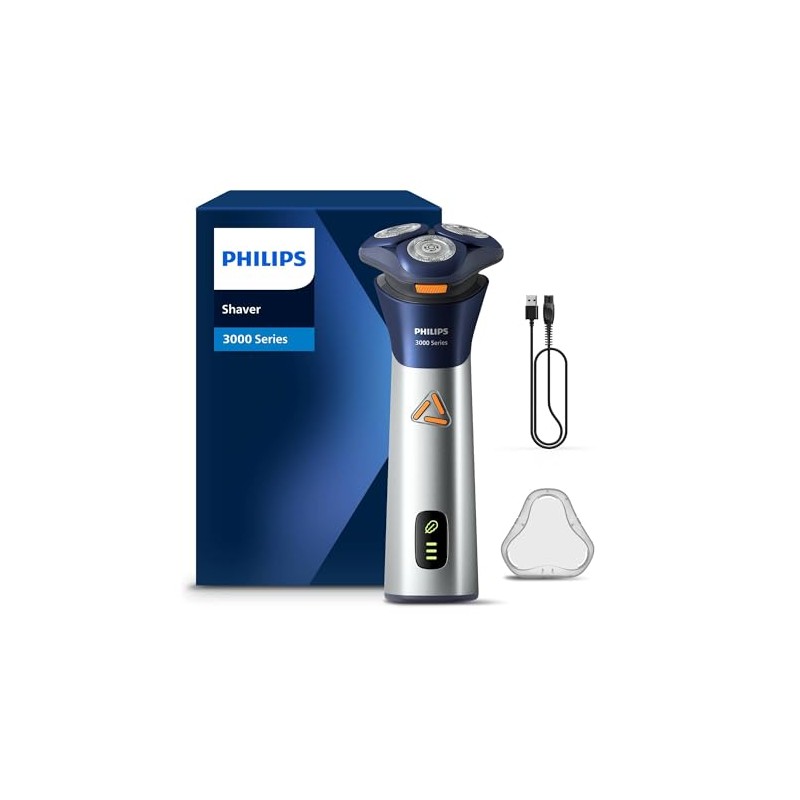 Philips Afeitadora Eléctrica Serie 3000 con Modo Regular y Sensible