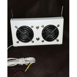 Deluxe RV Refrigerator Evaporator Fan w/LED & Grill