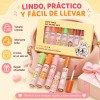 Set De 6 Brillos Labiales Hidratantes Con Acabado Espejo