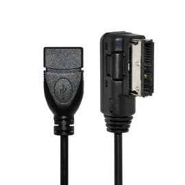 cablecc メディアイン AMI MDI USB AUXフラッシュドライブアダプターケーブル 車 フォルクスワーゲン 2014 A4 A6 Q5 Q7用