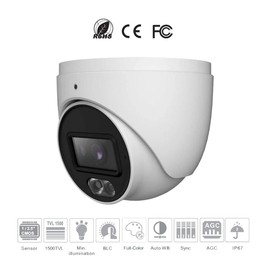 Titanium HDC-IRD5AS24/36 5MP HD Full-Color Eyeball Security Camera, NDAA Compliant, BNC Connection