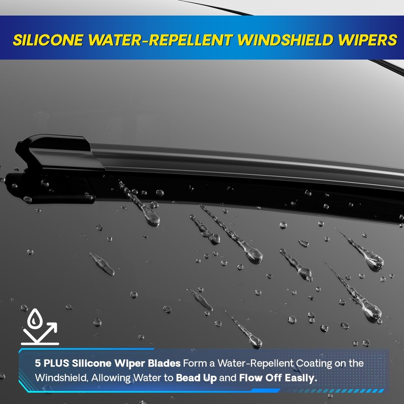 5 PLUS® Silicone Windshield Wipers Replacement for 2007-2017 VW Volkswagen