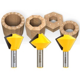 YONICO Birdsmouth Router Bit Set 3 Bit 1/2-Inch Shank 15330