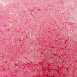 Leliafleury 8mm Dark Pink Heart Sequins Confetti Glitter Heart Confetti PVC Flat Loose Sequins for Wedding Party Decorations, 20g/0.7oz