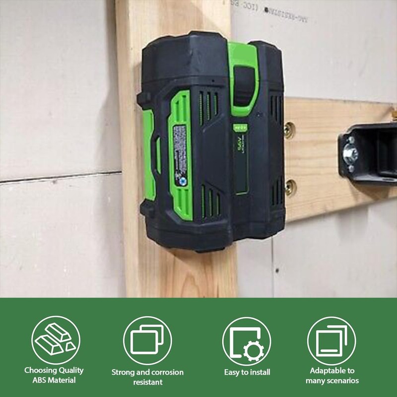POBNRA 4 Pack Battery Holder Wall Mount Compatible with EGO