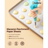 Katbite 100 Macaron Parchment Sheets Template Baking, Cookie Parchment, Printed