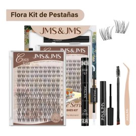 Flora Kit De Pestañas Raíces Invisibles, Jmsjms, C 8-18mm                                                                                             