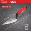 Goldblatt RED Pointing Trowel, 6" x 2-3/4" Upgraded Ground Blade