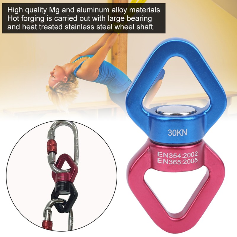 Air Yoga Swing Connector 360 Degrees Universal Rotating Rings Magnalium