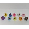 Unbranded Tiny Iridescent GITD Resin Duck Figure 2cm Set of