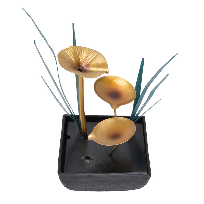 Tabletop Fountain LED Lights No Noise Compact Lightweight Classic Indoor