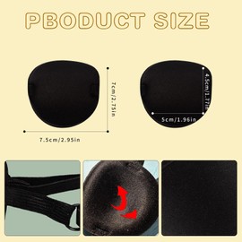 2 Eye Patch Set, Medical Eye Patch Comfortable Pirate Eye Patch with Adjustable Buckle to Treat Lazy Eye Amblyopia Strabismus for Adults and Kids