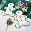 TP Christmas Decoration Serving Tray, Melamine Gingerbread Man Serving Platter