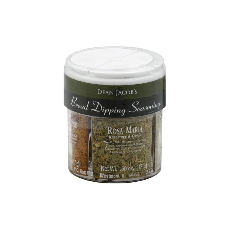 Dean Jacob's Bread Dipping Seasoning, 4 Flavor Variety Pack, 2.4