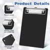 24 Pack Small Clipboards 4.7 x 7.3 Inch Mini Clipboards