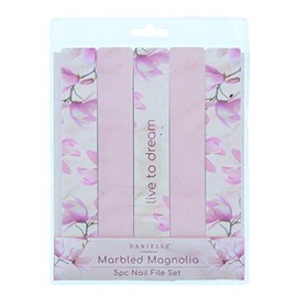 Danielle Creations Marbled Magnolia 5Piece Nail File Set