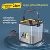 Transparent Foldable EVA Fishing Bucket, 20/22/24cm with 5m Rope Options