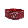 Unbranded Women Red Elastic Wide Friendship Statement Belt Hip High