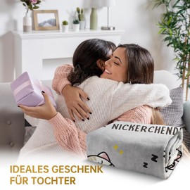 Gift for Daughter - Funny Blanket for Girls Daughter Birthday Gift - Funny Cuddly Blanket 18th Birthday Girl - Mother Daughter Gift 157 x 132 cm