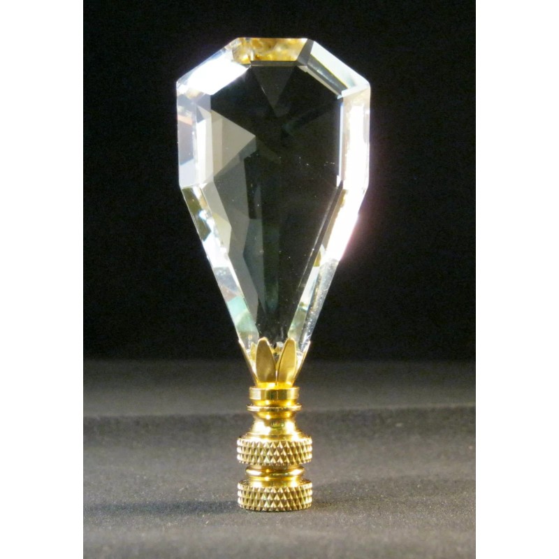LITE ACCENTS LAMP FINIAL**ARCTIC ICE*** LEADED CRYSTAL LAMP FINIAL WITH