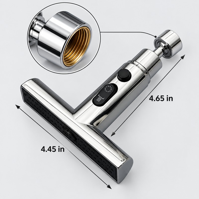 Rotatable 3-Mode Waterfall Faucet Extender – Adjustable Sink Sprayer Nozzle