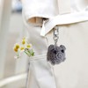 DALAETUS 2 Pcs Sad Hamster Set, Cute Knitted Hamster Keychain