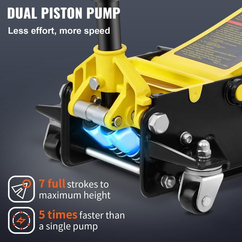 VEVOR Low Profile Floor Jack 4 Ton Heavy Duty Steel